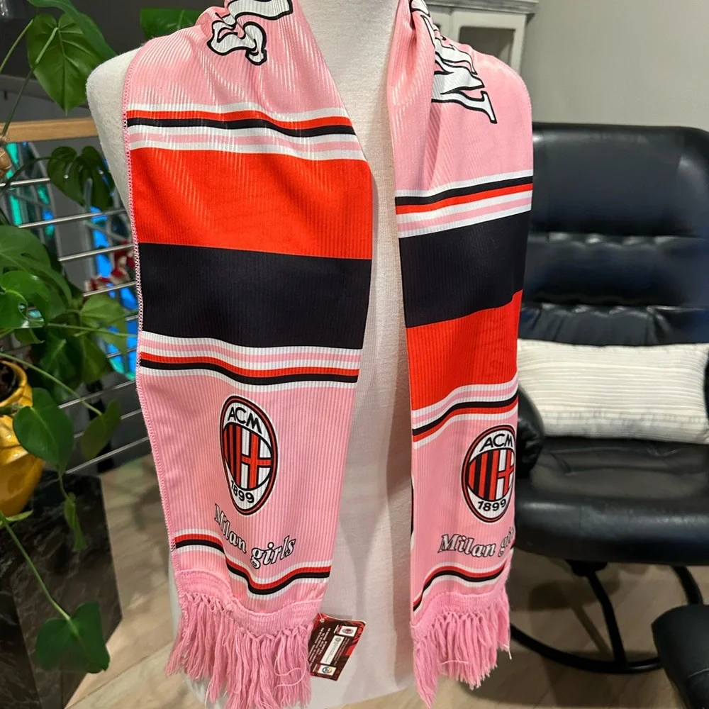 AC Milan Girls Soccer Scarf - New with Tags